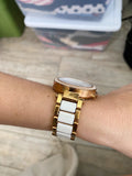 Michael Kors Rose Gold White Watch