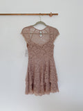Free People Rock Candy Lace Dress in Taupe NWT Size 0