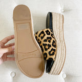 Franco Sarto Leopard Platform Wedges New Size 9