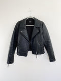 TOPSHOP Leather Moto Jacket size 10