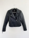 TOPSHOP Leather Moto Jacket size 10