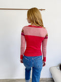 DKNY Knit Western Sweater Small