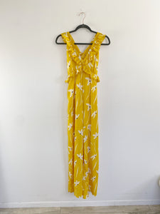 ELLI WHITE Floral Yellow Jumper Small