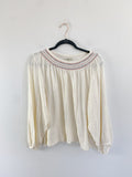 Madewell Gauze Cotton Bubble Sleeve Top XXL