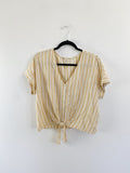 Cloth & Stone Linen Tie Top size Large