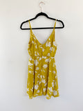 Lulu's Mustard Floral Summer Dress size Small