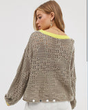 Free People Home Run Lightweight Sweater Medium