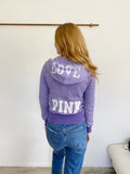 PINK by Victoria's Secret Purple Zip Hoodie Sweat Jacket XS