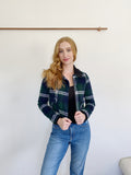Forever 21 Plaid Flannel Bomber Jacket Small