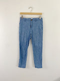 GAP Linen the Girlfriend Khaki Pants