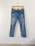 Rich & Skinny distressed light wash Jeans 26
