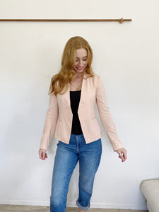 THEORY Blush Lite Pink Blazer Suit Jacket size 8