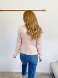 THEORY Blush Lite Pink Blazer Suit Jacket size 8