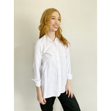 Chico's Effortless Cotton Shirt Button Down Size 0