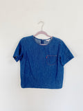 Levi's Denim Short Sleeve Top Medium