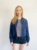 Rag & Bone Chambray Bomber Jacket Medium