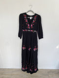 Earthbound Embroidered Boho Dress Medium