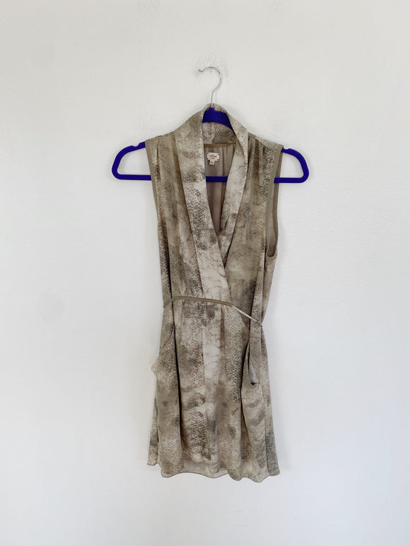 WILFRED from Aritzia Snake print dress / tunic XS