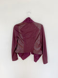 KUT from the Kloth Leather Plum Jacket XS
