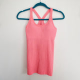 Lululemon Peach Tank Top with built in Bra Size 4