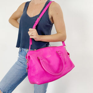 Kate Spade Leather hot pink Satchel Bag