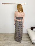 4si3nna Paisley cut0out Maxi Dress size Small