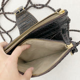 Brahmin Croc embossed Crossbody Bag