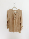 Boutique Main Strip Knit Sweater Large