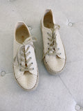 Restricted Lace up Espadrille Sneakers 7.5