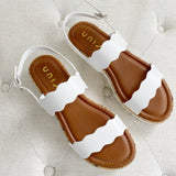 Unisa Yaneta Leather White Sandals 8.5