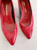 Spanish Leather by Sergio Zelcer Vintage Red Heels 8