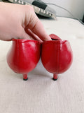Spanish Leather by Sergio Zelcer Vintage Red Heels 8