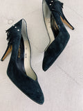 Spanish Leather by Sergio Zelcer Vintage Black Heels 7.5