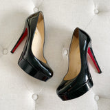 Christian Louboutin Patent Leather Black Heels 37