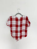 universal Thread Plaid button top size Small