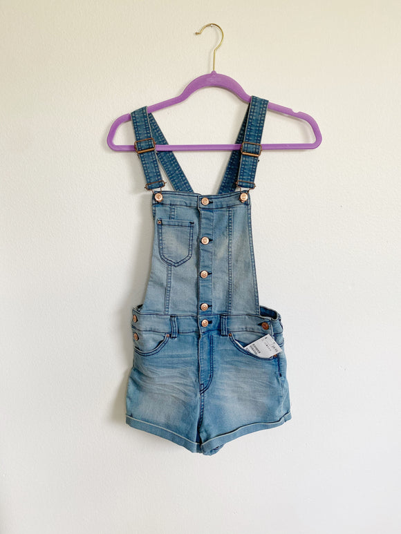 Divided Denim Overall Shorts New Size 6