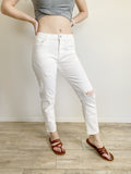 AGOLDE Isabel Mid Rise Slim Straight White Jeans NWT 26