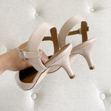 14th & Union Patent Leather Nude Kitten Heels 6