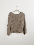 Express Knit Bubble Sleeve Sweater Small
