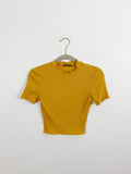 SHEIN Mustard Crop Top Medium