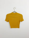 SHEIN Mustard Crop Top Medium