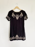 Lulu's Little Black Embroidered Dress New Medium
