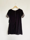 Lulu's Little Black Embroidered Dress New Medium