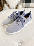 TOMS Del Rey Navy Rosegold Sneakers New 7.5