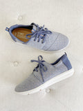 TOMS Del Rey Navy Rosegold Sneakers New 7.5