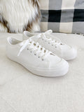 CLEAR by Dolce Vita Bryton Sneakers in white canvas 8