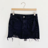Forever 21 Distressed Denim Jean Skirt Medium