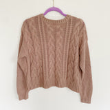 LA Hearts Knit Mauve Sweater Medium