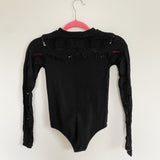 Forever 21 Netted Long Sleeve Bodysuit