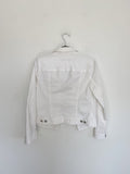 TALBOTS White Denim Jean Jacket size Medium